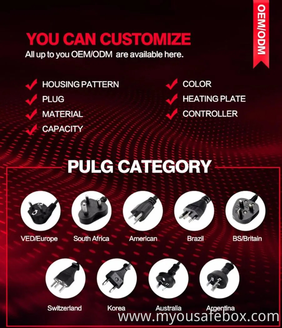 Shenone Mailbox Lock Apartment Electronic Security Box Hotel Room Safe